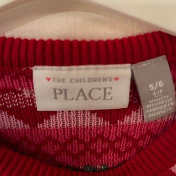 CHILDREN’S Place Holiday Sweater Dress. Size 5/6 - Picture 4 of 4